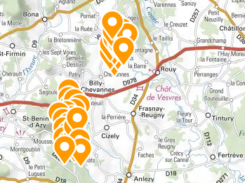 zones projets BayWa et Soleol